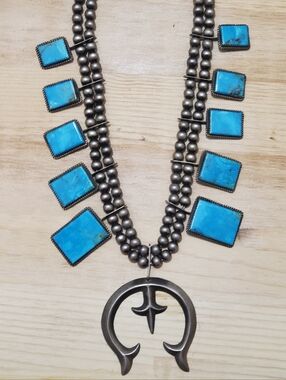 Squash Blossom Necklace - Navajo Made